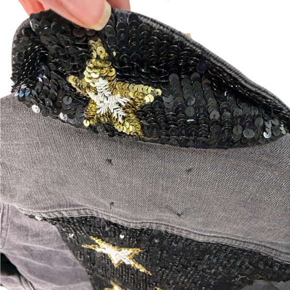 L'AGENCE Charcoal Denim Embellished Jacket medium - Picture 8 of 8